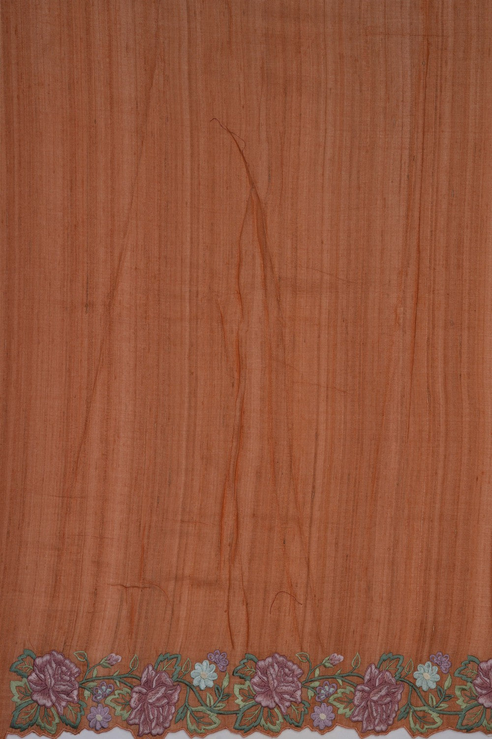 Image of Tussar Silk Peach Saree